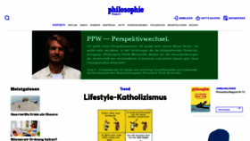 What Philomag.de website looked like in 2023 (This year)