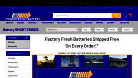 What Powerstridebattery.com website looked like in 2023 (This year)