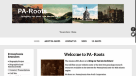 What Pa-roots.com website looked like in 2023 (This year)