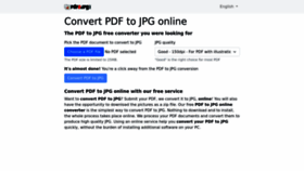 What Pdf2jpg.net website looked like in 2023 (This year)