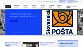 What Postoveznamky.sk website looked like in 2023 (This year)
