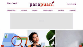 What Parapuan.co website looked like in 2023 (3 years ago)