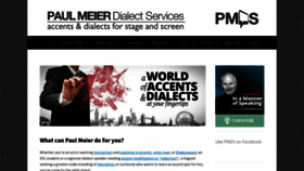 What Paulmeier.com website looked like in 2023 (2 years ago)