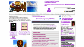 What Phoenicia.org website looked like in 2023 (This year)