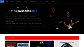 What Petetownshend.net website looked like in 2023 (This year)