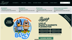 What Paddysmarkets.com.au website looked like in 2023 (This year)