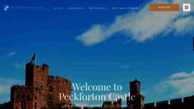What Peckfortoncastle.co.uk website looked like in 2023 (This year)