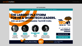 What Peoplematters.in website looked like in 2023 (This year)
