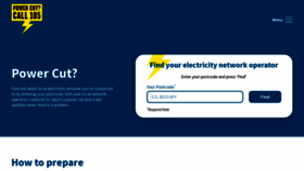 What Powercut105.com website looked like in 2023 (This year)