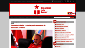 What Psuv.org.ve website looked like in 2023 (This year)