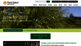 What Plantselect.org website looked like in 2023 (3 years ago)