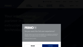 What Primo.com website looked like in 2023 (This year)
