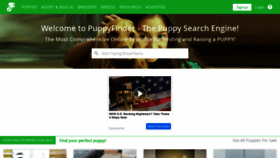 What Puppyfinder.com website looked like in 2023 (This year)