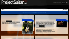 What Projectguitar.com website looked like in 2023 (This year)