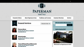 What Paperman.com website looked like in 2023 (This year)