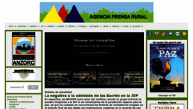 What Prensarural.org website looked like in 2023 (This year)