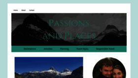 What Passionsandplaces.com website looked like in 2023 (This year)