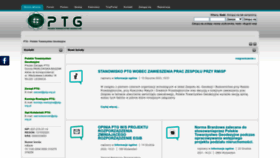 What Ptg-org.pl website looked like in 2023 (This year)