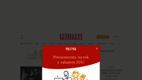 What Polityka.pl website looked like in 2023 (This year)