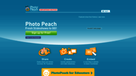 What Photopeach.com website looked like in 2023 (This year)