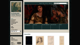 What Preraphaelites.org website looked like in 2023 (This year)