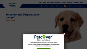What Petplan.com.au website looked like in 2023 (This year)