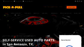 What Picknpullsa.com website looked like in 2023 (This year)
