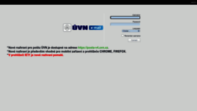 What Posta.uvn.cz website looked like in 2023 (This year)