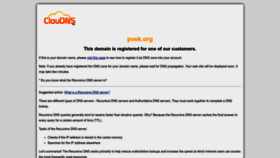 What Pvek.org website looked like in 2023 (This year)