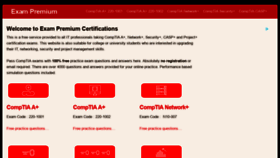 What Passcomptia.com website looked like in 2023 (This year)