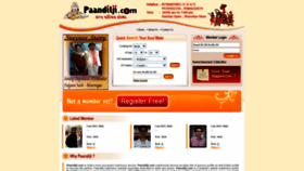 What Paanditji.com website looked like in 2023 (This year)