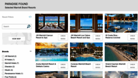What Paradisebymarriott.com website looked like in 2023 (This year)