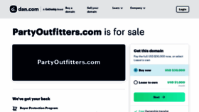 What Partyoutfitters.com website looked like in 2023 (This year)