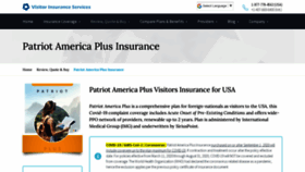 What Patriotamericainsurance.com website looked like in 2023 (This year)