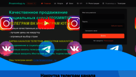 What Prosmmtop.ru website looked like in 2023 (This year)