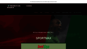 What Promotion-code.com.ng website looked like in 2023 (This year)