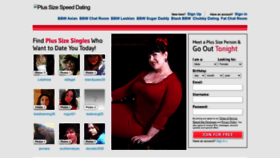 What Plussizespeeddating.com website looked like in 2023 (This year)