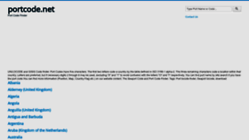 What Portcode.net website looked like in 2023 (2 years ago)