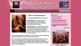 What Prabhupadanugas.eu website looked like in 2023 (This year)