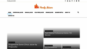What Purelyjuicers.com website looked like in 2023 (This year)