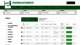 What Papers4students.com website looked like in 2023 (This year)