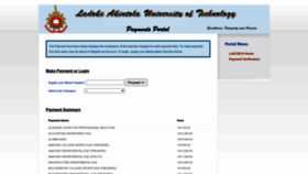 What Payments.lautech.edu.ng website looked like in 2023 (This year)