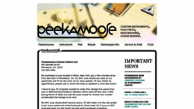 What Peekamoose.com website looked like in 2023 (This year)
