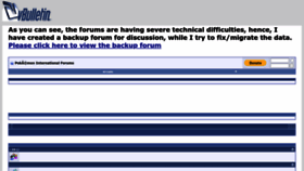 What Piforums.info website looked like in 2023 (This year)
