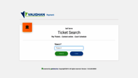 What Payvaughanticket.com website looked like in 2023 (This year)