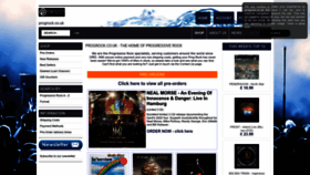 What Progrock.co.uk website looked like in 2023 (This year)