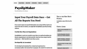 What Payslipmaker.com website looked like in 2023 (This year)