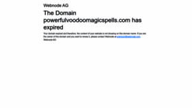 What Powerfulvoodoomagicspells.com website looked like in 2023 (This year)