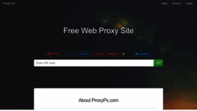 What Proxypx.com website looked like in 2023 (This year)