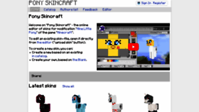 What Ponyskincraft.com website looked like in 2023 (This year)